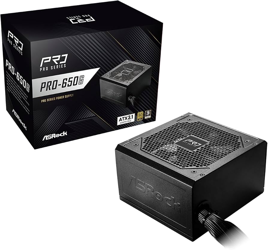 ASROCK 650W 80 PLUS ORO — vista 2