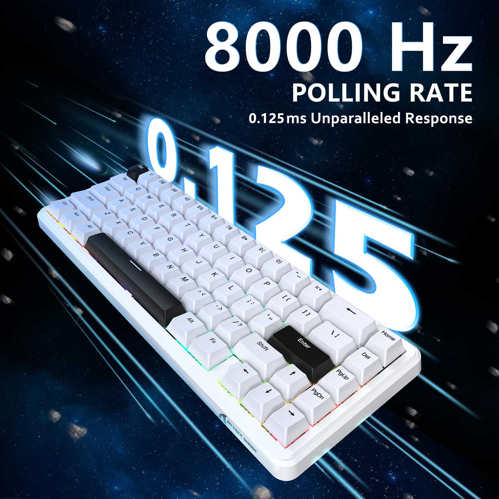 ATTACK SHARK X65HE — vista 2