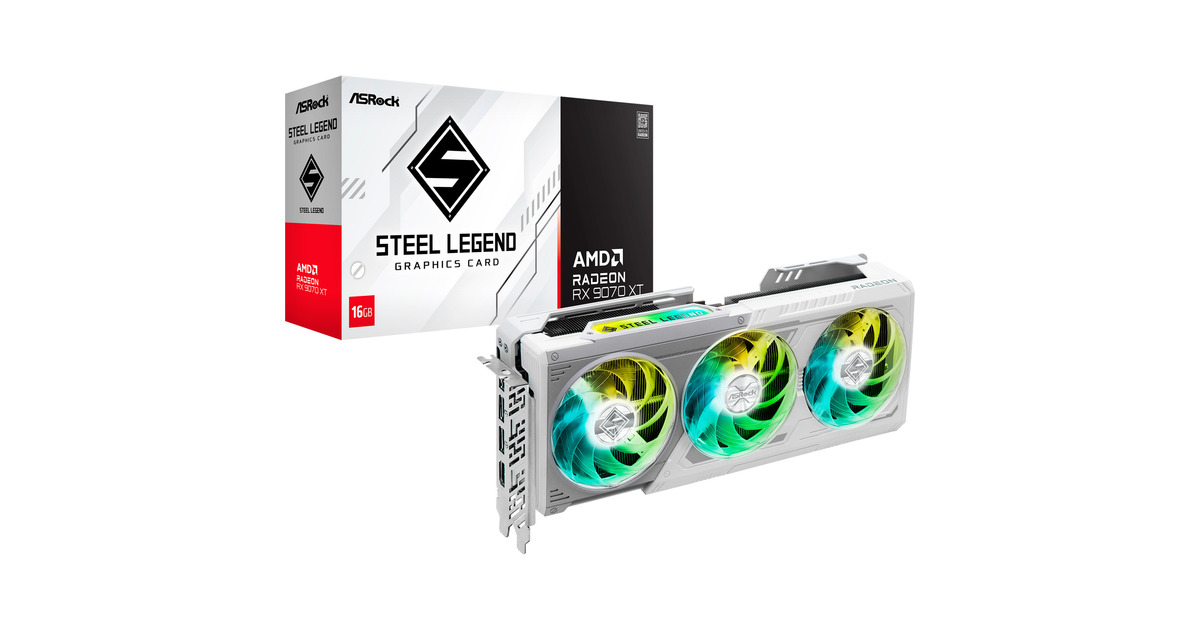 RX 9070XT 16GB STEEL LEGEND (OPENBOX) — vista 2