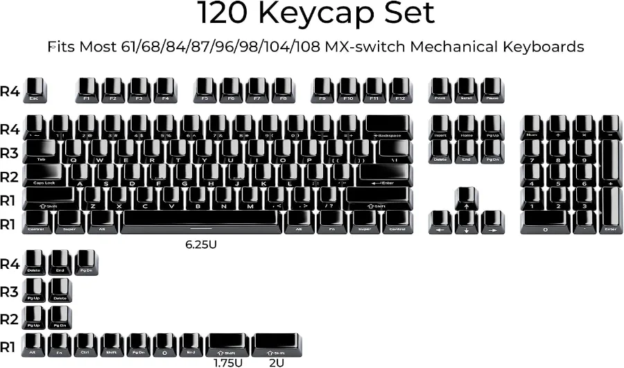 SKEYCAPS CERAMICO NEGRO — vista 3