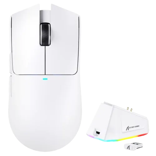 ATTACK SHARK X11 BLANCO — vista 2