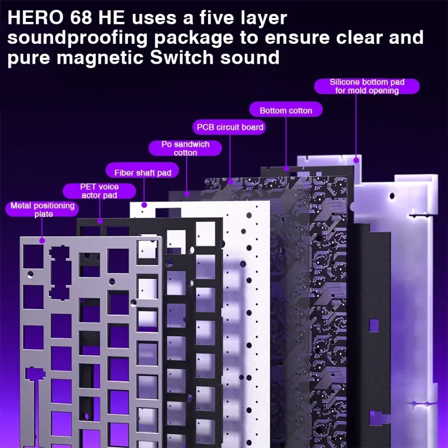 AULA HERO 68HE  NEGRO — vista 5