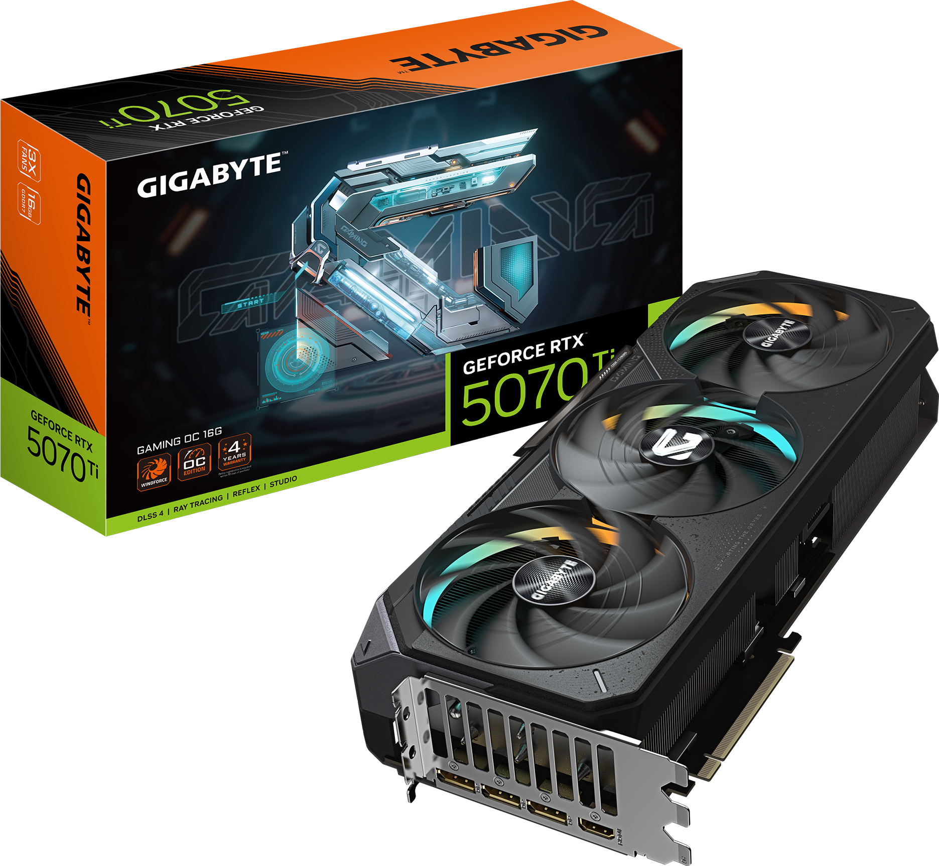 RTX 5070TI GIGABYTE  GAMING OC (USADO) — vista 2