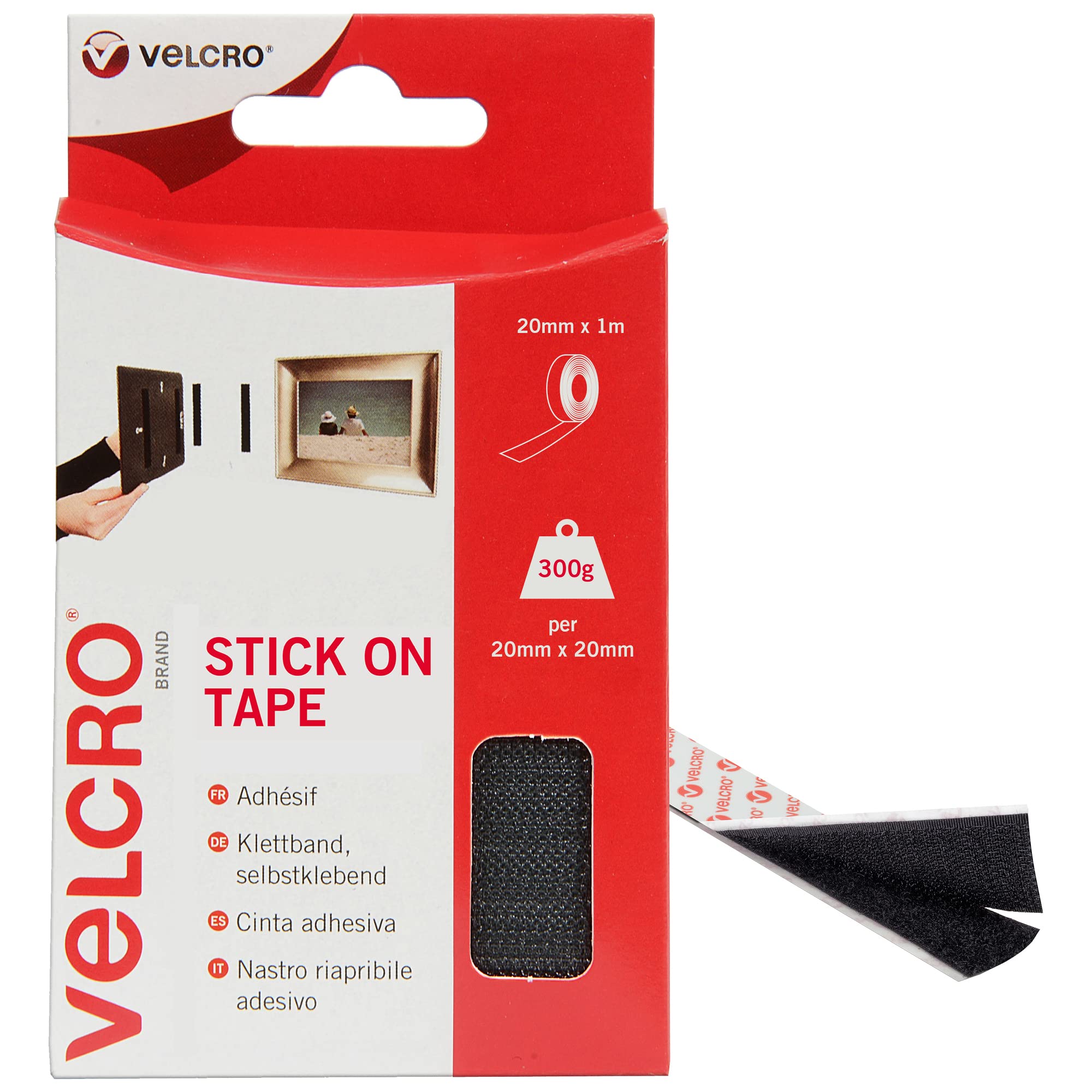 CINTA VELCRO NEGRO 1M — vista 2