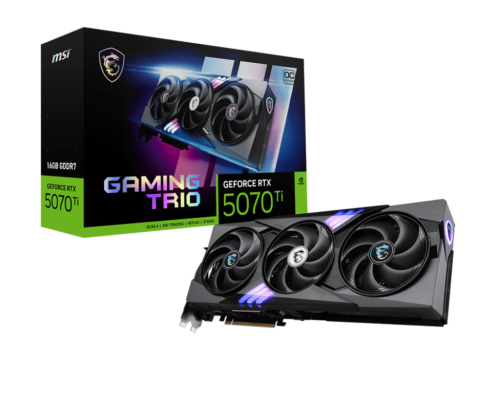 RTX 5070 TI GAMING TRIO MSI — vista 3
