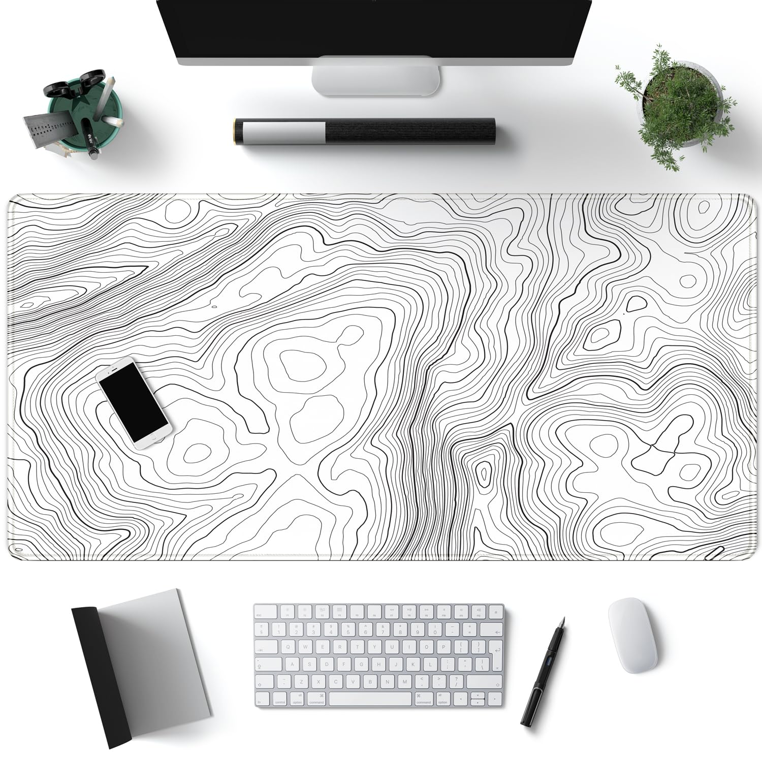MOUSEPAD CARTOGRAFICO BLANCO 40 X 80 — vista 2