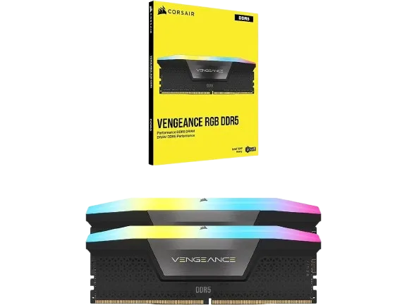 DDR5 2X16GB 6400MHZ CL36 CORSAIR VENGEACE RGB (USADO) — vista 3